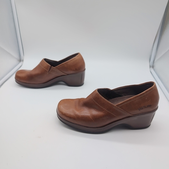 Eastland Constance Brown Leather Clogs sz 9 - Picture 4 of 10